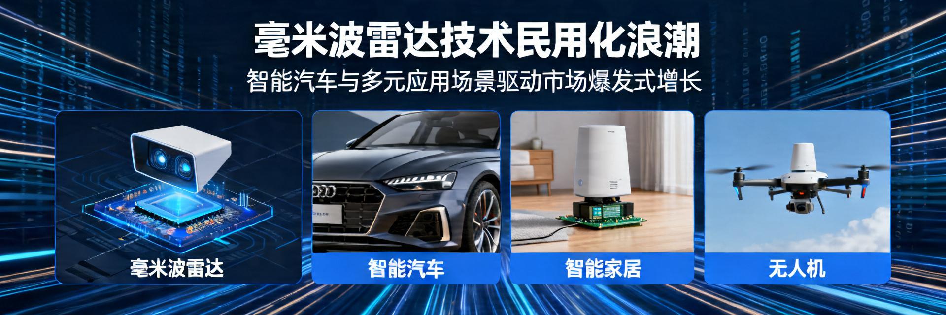 最新数据揭示：毫米波雷达民用市场增速超300%，三大核心驱动力解析